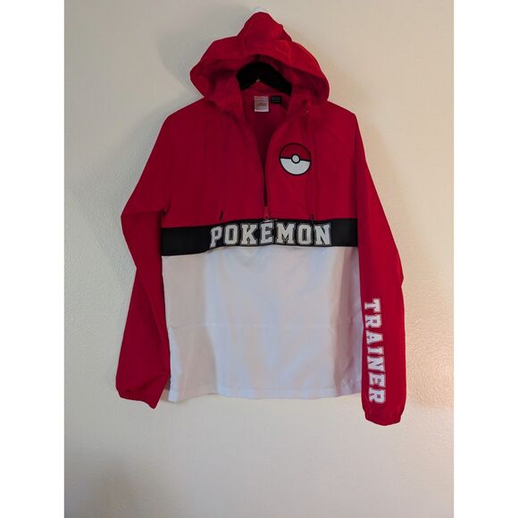 Nintendo Pokémon Trainer Pullover Anorak Jacket – Red/Black/White – XS - Picture 6 of 11